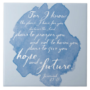 Jeremiah 29:11 Tile Art, Bijbelse Home Decor Tegeltje