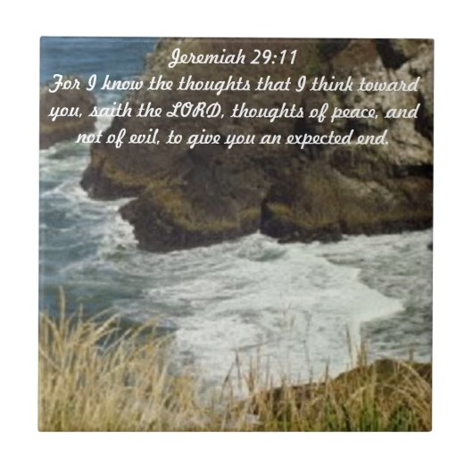 Jeremiah 29:11 Tile Tegeltje (Voorkant)