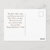 Jeremiah 29:11 Want ik ken de plannen Afstuderen Briefkaart (Achterkant)