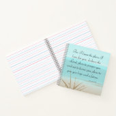 Jeremiah 29:11 - Want ik ken de plannen Aqua Beach Notitieboek (Binnen)