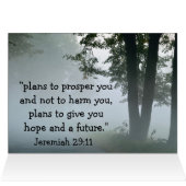 Jeremiah 29:11 Want ik ken de plannen die ik heb (Binnen Horizontaal (Boven))