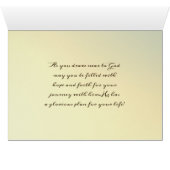 Jeremiah 29:11 Want ik ken de plannen die ik heb K (Binenzijde Horizontaal (Onderkant))