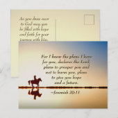 Jeremiah 29:11 Want ik ken de plannen die ik voor  Briefkaart (Voorkant / Achterkant)