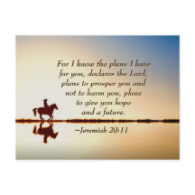 Jeremiah 29:11 Want ik ken de plannen die ik voor