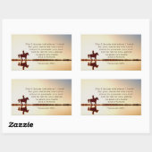 Jeremiah 29:11 Want ik ken de plannen die ik voor  Rechthoekige Sticker (Vel)