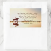 Jeremiah 29:11 Want ik ken de plannen die ik voor  Rechthoekige Sticker (Tas)