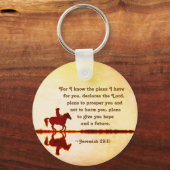 Jeremiah 29:11 Want ik ken de plannen die ik voor  Sleutelhanger (Achterkant)