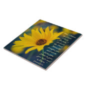 Jeremiah 29:11 Want ik ken de plannen, Wildflower Tegeltje (Zijkant)