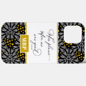 Jeremiah 29:11 Zwart & Goud Abstract Case-Mate iPhone Case (Achterkant (horizontaal))