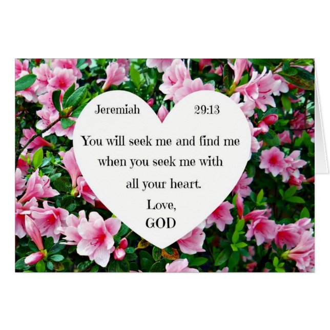 Jeremiah 29:13 (Voorkant Horizontaal)