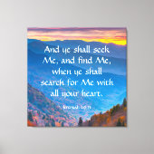Jeremiah 29:13 canvas afdruk (Voorkant)