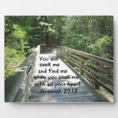 Jeremiah 29:13 fotoplaat (Voorkant)