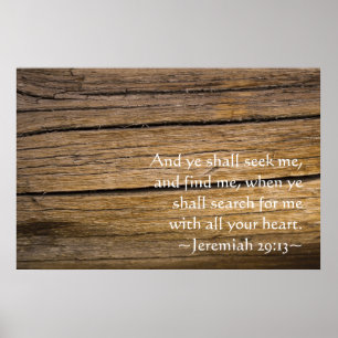 Jeremiah 29:13 poster