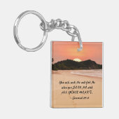 Jeremiah 29:13 Zoek me met Al Uw Heart Bijbel Sleutelhanger (Voorkant Links)