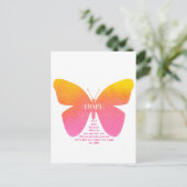 Jeremiah 29 Hope Butterfly Briefkaart (Staand voorkant)