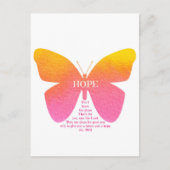 Jeremiah 29 Hope Butterfly Briefkaart (Voorkant)