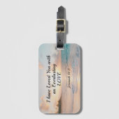 Jeremiah 31:3 Ik ben dol op je Bijbelse Sunset Bagagelabel (Voorkant (verticaal))