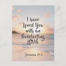 Jeremiah 31:3 Ik ben dol op je Bijbelse Sunset