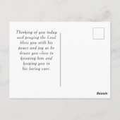 Jeremiah 31:3 Ik ben dol op je Bijbelse Sunset Briefkaart (Achterkant)