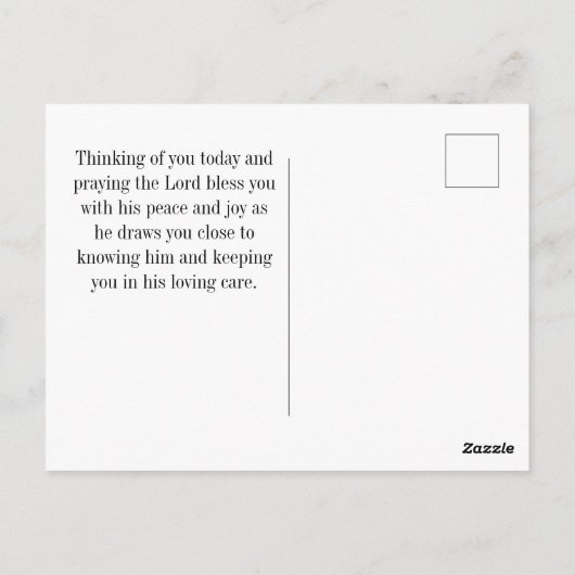 Jeremiah 31:3 Ik ben dol op jullie bijbelse Briefkaart (Achterkant)
