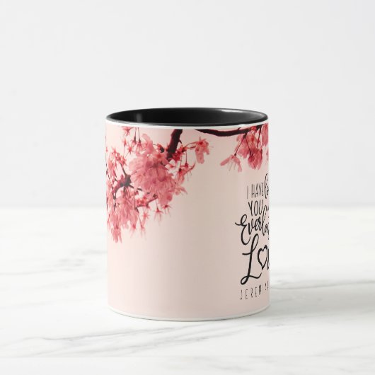 Jeremiah 31:3 Ik ben dol op jullie bijbelse Mok (Midden)