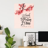 Jeremiah 31:3 Ik ben dol op jullie bijbelse Poster (Thuiskantoor)