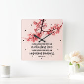 Jeremiah 31:3 Ik ben dol op jullie bijbelse Vierkante Klok (Huis)