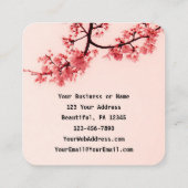 Jeremiah 31:3 Ik ben dol op jullie bijbelse Vierkante Visitekaartje (Achterkant)