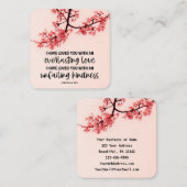 Jeremiah 31:3 Ik ben dol op jullie bijbelse Vierkante Visitekaartje (Voorkant / Achterkant)