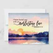 Jeremiah 31:3 Ik heb van je gehouden Bijbelvlakke  (Voorkant)