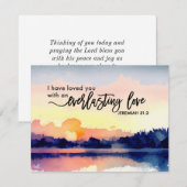 Jeremiah 31:3 Ik heb van je gehouden Bijbelvlakke  (Voorkant / Achterkant)