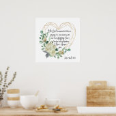 Jeremiah 31:3 Ik heb van je gehouden, Eversustaina Poster (Keuken)