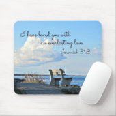 Jeremiah 31:3 Ik heb van je gehouden met een eeuwi Muismat (Met muis)