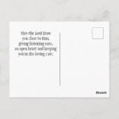 Jeremiah 32:27 Is er iets te moeilijk voor mij? Briefkaart (Achterkant)