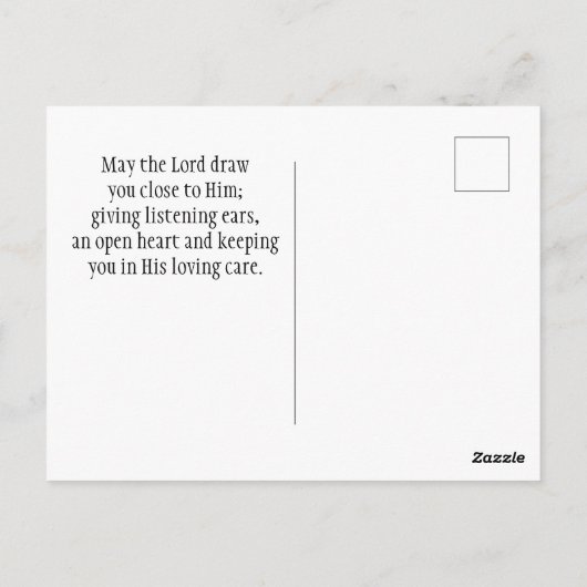 Jeremiah 32:27 Is er iets te moeilijk voor mij? Briefkaart (Achterkant)