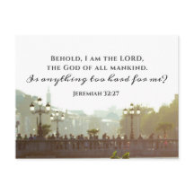Jeremiah 32:27 Is er iets te moeilijk voor mij?