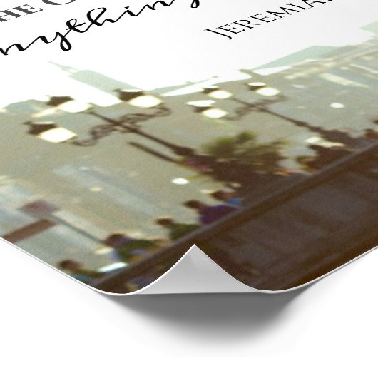 Jeremiah 32:27 Is er iets te moeilijk voor mij? Poster (Hoek)