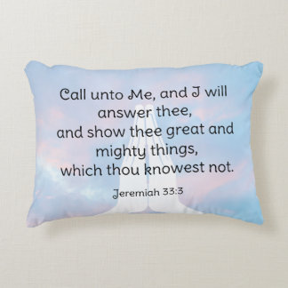 Jeremiah 33:3 accent kussen