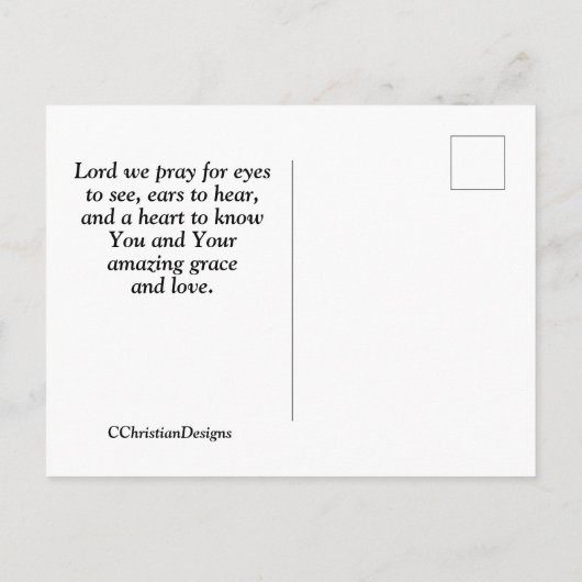 Jeremiah 33:3 Bel me ik zal je antwoorden, Bijbel Briefkaart (Achterkant)