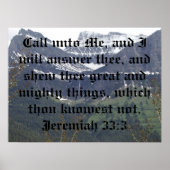Jeremiah 33:3 poster (Voorkant)