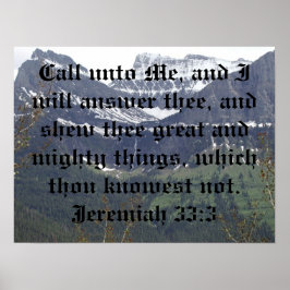 Jeremiah 33:3 poster
