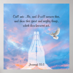 Jeremiah 33:3 Poster