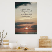 Jeremiah 33:3 poster (Keuken)