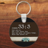 Jeremiah 33:3 sleutelhanger (Voorkant)