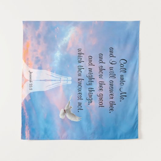 Jeremiah 33:3 wandkleed (Voorkant (horizontaal))