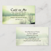 Jeremiah 33:3Call to me and ik zal je antwoorden Visitekaartje (Voorkant / Achterkant)