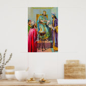 Jeremiah 36 Jehoiakim Burns Gods Word poster (Keuken)