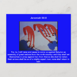 Jeremiah 50:9 briefkaart