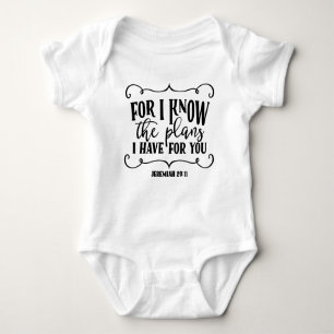 Jeremiah Bijbel Verse Scriptpak Baby Bodysuit