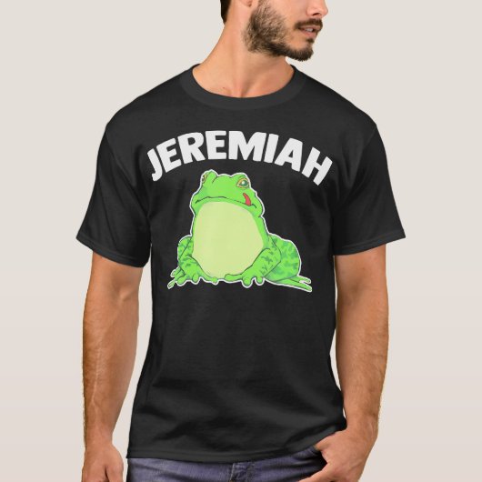Jeremiah Bullfrog - Grappig Gezegde Muziekliefhebb T-shirt (Voorkant)